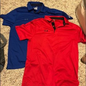 set of 2 under armor polo shirts